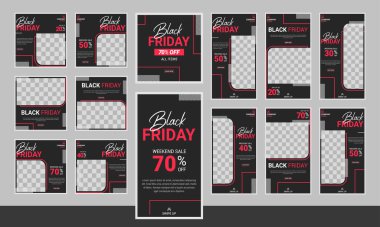 Dijital Pazarlama için Düzenlenebilir Posta Şablonu Sosyal Medya Pankartları.