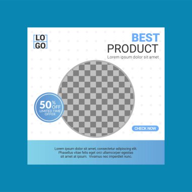 Moda minimalist sosyal medya şablon koleksiyonu