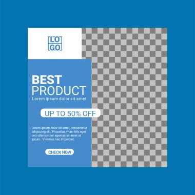 Moda minimalist sosyal medya şablon koleksiyonu