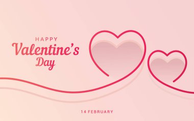 Sevgililer Günü konsepti. Vektör illüstrasyonu