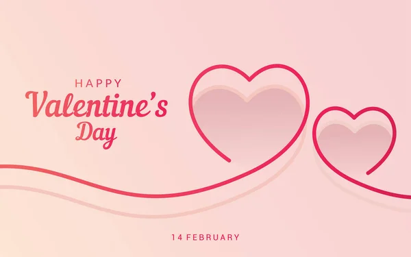 Valentine Day Concept Background Vector Illustration — Stock Vector