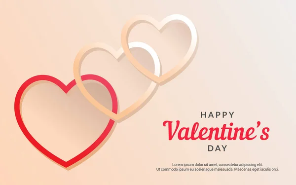 Valentine Day Concept Background Vector Illustration — Stock Vector