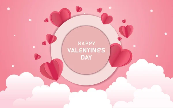 Valentine Day Concept Background Vector Illustration — Stock Vector