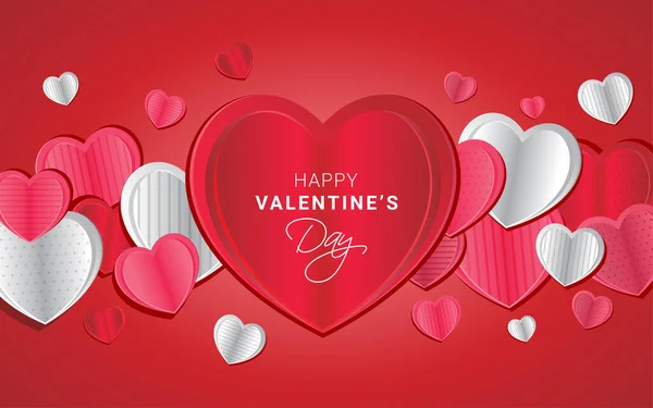 Valentine Day Concept Background Vector Illustration — Stock Vector