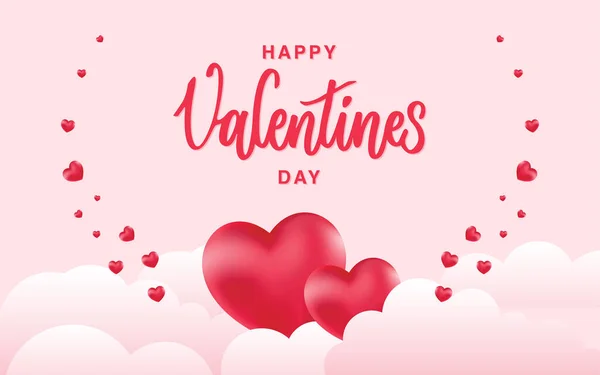 Valentine Day Concept Background Vector Illustration — Stock Vector