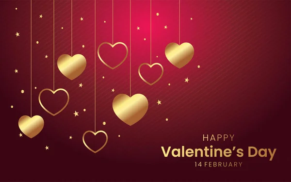 Valentine Day Concept Background Vector Illustration — Stock Vector