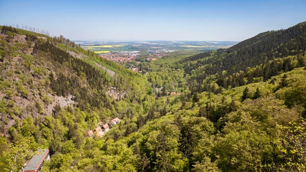 Uitzicht over de Harz in Duitsland — Stockfoto