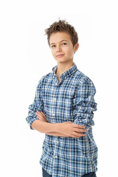 Uroczy nastoletniego chłopca — Zdjęcie stockowe