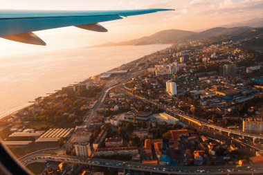 Uçak penceresinden görüntüle