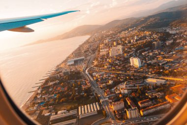 Uçak penceresinden görüntüle