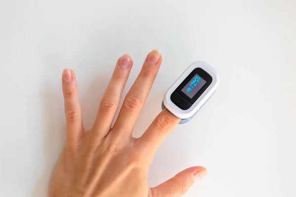 Pulse Oximeter Finger — Stock Photo, Image