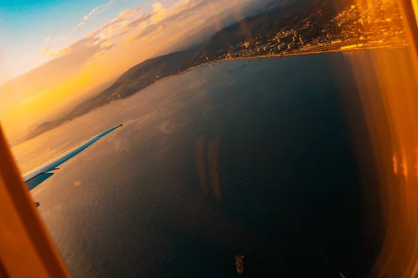 Vista Desde Ventana Del Avión — Foto de Stock