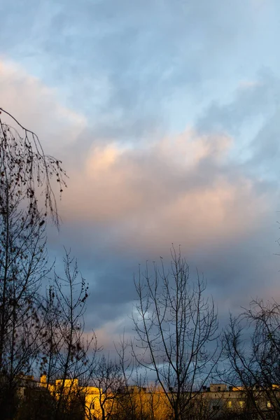 Закат Небе — стоковое фото