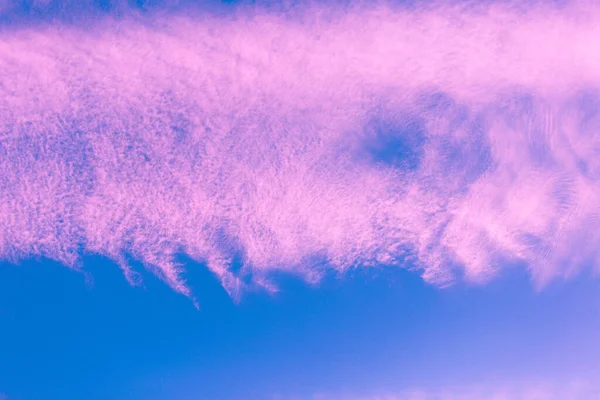 Background Colorful Pink Blue Sky Blurry Sky Panorama Panoramic Shot — Stock Photo, Image