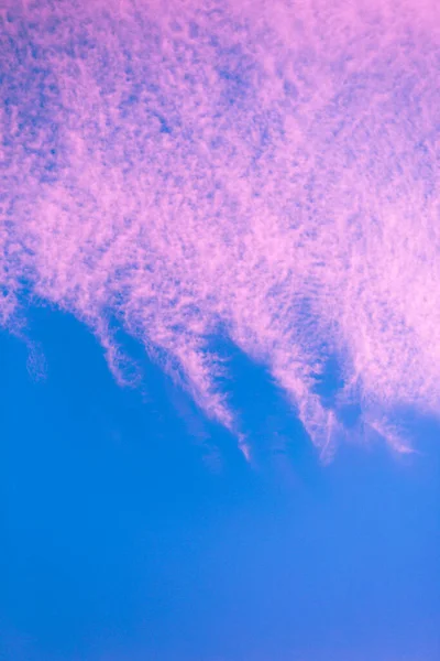 Fond Ciel Bleu Rose Coloré Panorama Ciel Flou Vue Panoramique — Photo