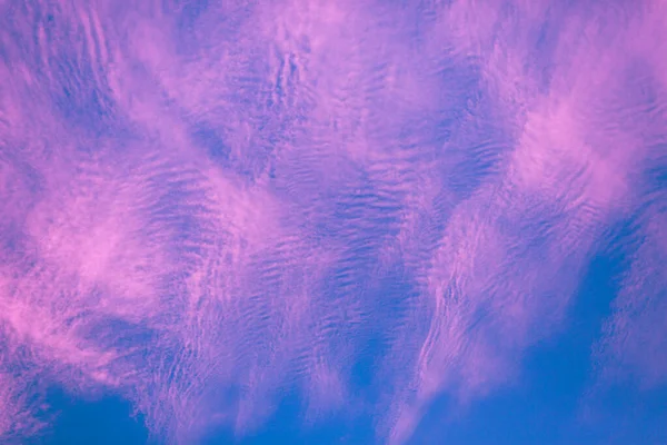 Фон Цветного Розово Голубого Неба Размытая Панорама Неба Панорамный Снимок — стоковое фото