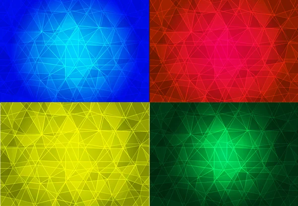 Lager, textur, bakgrund, trianglar, kvadrater, geometriska former, cirklar, färger — Stock vektor