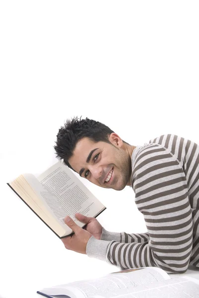 Young Man Studying Home — Stock Photo, Image
