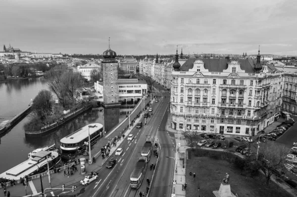 Városi Kilátás Prága Városára — Stock Fotó