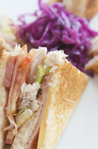 Club Sandwich med ost — Stockfoto