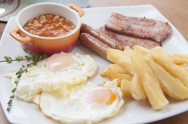 Traditional Full English Breakfast — Stock Photo, Image