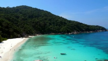 Tayland 'da Similan Adaları' nda Tropik Plaj ve Mavi Su ile Seyahat Turu