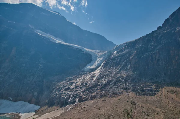 View Angel Glacier Edith Cavell Jasper Canada — Stock Photo, Image