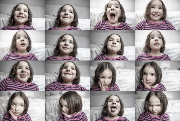 어린이 일반 expresions — 스톡 사진