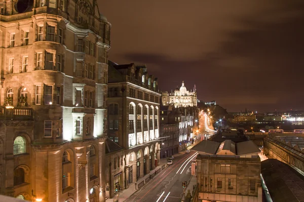 Vista nocturna de Edimburgo —  Fotos de Stock