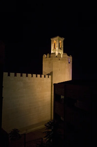 Wieża Espantaperros i muzułmańska ściana — Zdjęcie stockowe