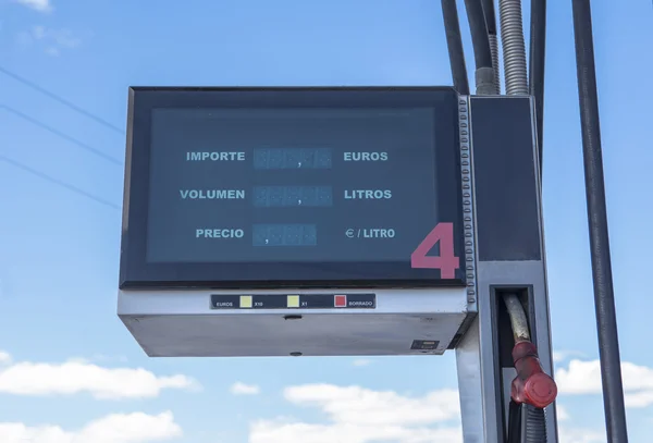 Indicação electrónica da gasolina a gás — Fotografia de Stock