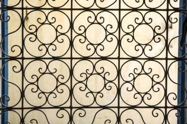 Geleneksel Ferforje pencere, Tangier, Morocco