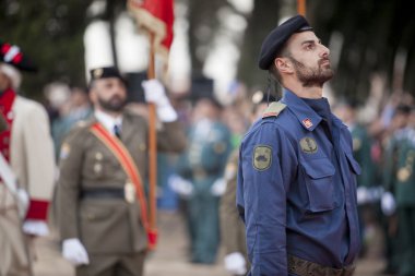 İspanyol Hava Kuvvetleri Piyade Asker onurlandıran düşmüş