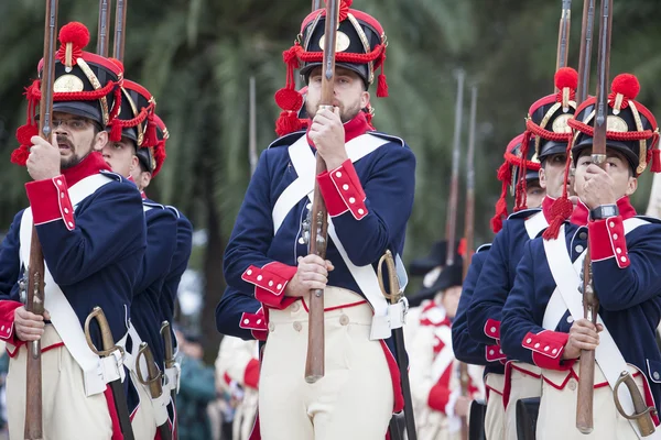 6. Infanterie-Regiment saboya Periode gekleidet — Stockfoto