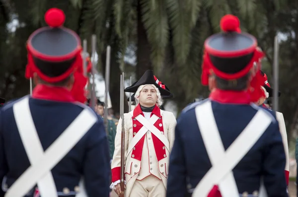 6. Infanterie-Regiment saboya Periode gekleidet — Stockfoto