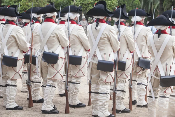 16. Infanterie-Regiment Castilla-Zeit gekleidet — Stockfoto