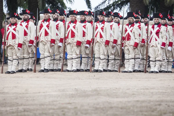 16. Infanterie-Regiment Castilla-Zeit gekleidet — Stockfoto