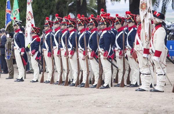 6th infantry Regiment Saboya periode gekleed — Stockfoto