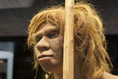 Hayat Neandertal erkek heykeli