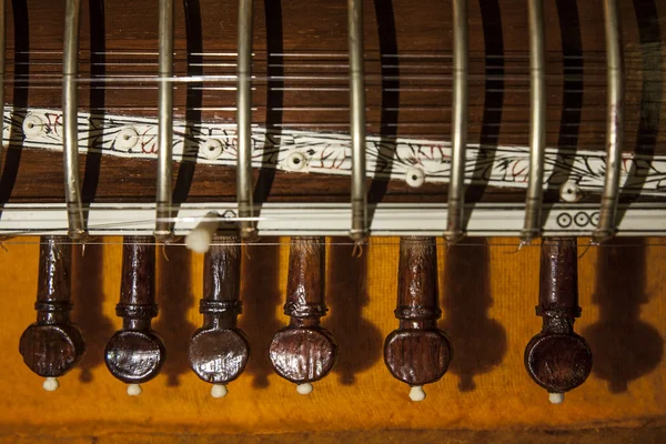 Szitár, egy string hagyományos indiai zenei eszköz esetében — Stock Fotó