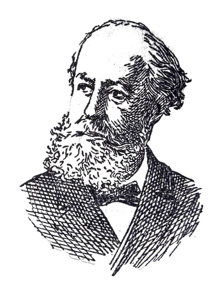 Portrait Charles François Gounod Compositeur Français Faust Opera Tiré Livre — Photo