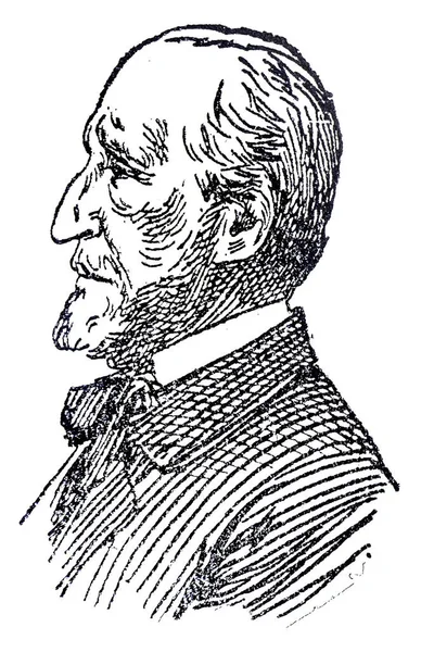 Giuseppe Verdi Portrét Italský Operní Skladatel Století Kreslit Knihy Enciclopedia — Stock fotografie