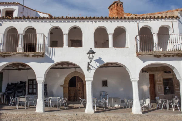 Impressionante Praça Garrovillas Alconetar Cáceres Extremadura Espanha Declarado Monumento Interesse — Fotografia de Stock