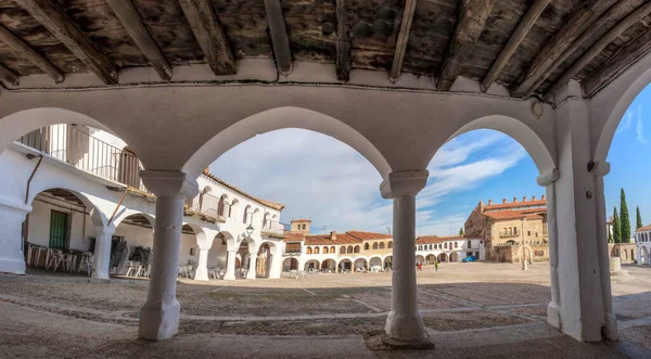 Beeindruckender Platz Von Garrovillas Alconetar Caceres Extremadura Spanien Zum Denkmal — Stockfoto