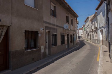 Colmenar de Oreja Caddesi, Madrid, İspanya. 17. Yüzyıl Kastilya köyünün muhteşem örnekleri