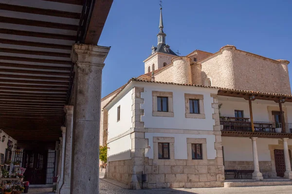 Colmenar Oreja Piazza Principale Madrid Spagna Magnifici Esempi Piazze Porticate — Foto Stock