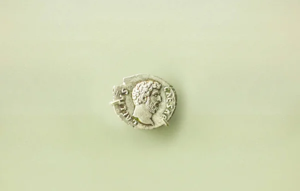 Merida Spain August 25Th 2018 Lucius Aelius Roman Caesar Coin — Stock Photo, Image