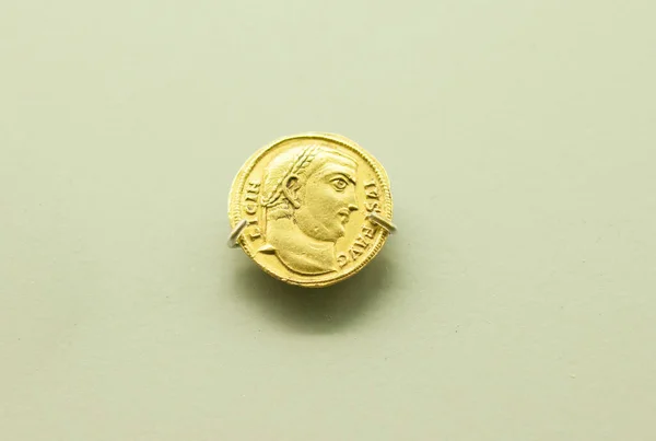 Merida Spanien September 2018 Crispus Roman Caesar Mynt Nationalmuseum För — Stockfoto