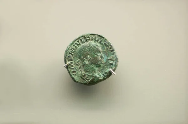 Мерида Испания Номер 2020 Монета Филиппа Арабского Римского Императора Национальный — стоковое фото