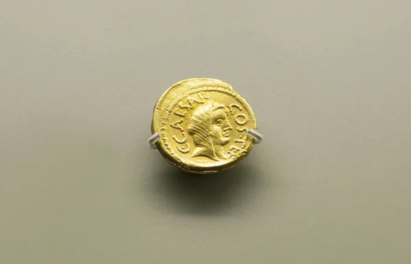 Merida Spain Nov 14Th 2020 Julius Caesar Coin Roman General — Stock Photo, Image